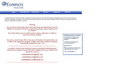 Desktop Screenshot of completetelecoms.net